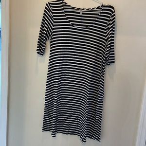 B&W striped dress